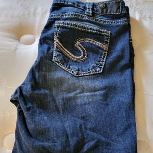 Womens silver suki shorts size 14